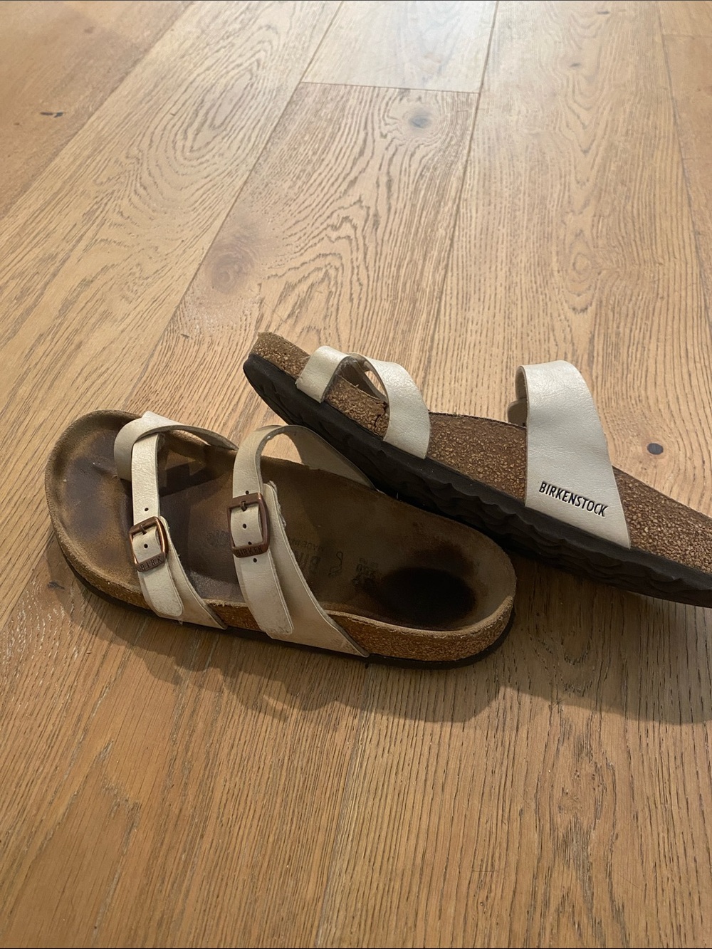 Birkenstock Mayari ivory Sandals size 39 8